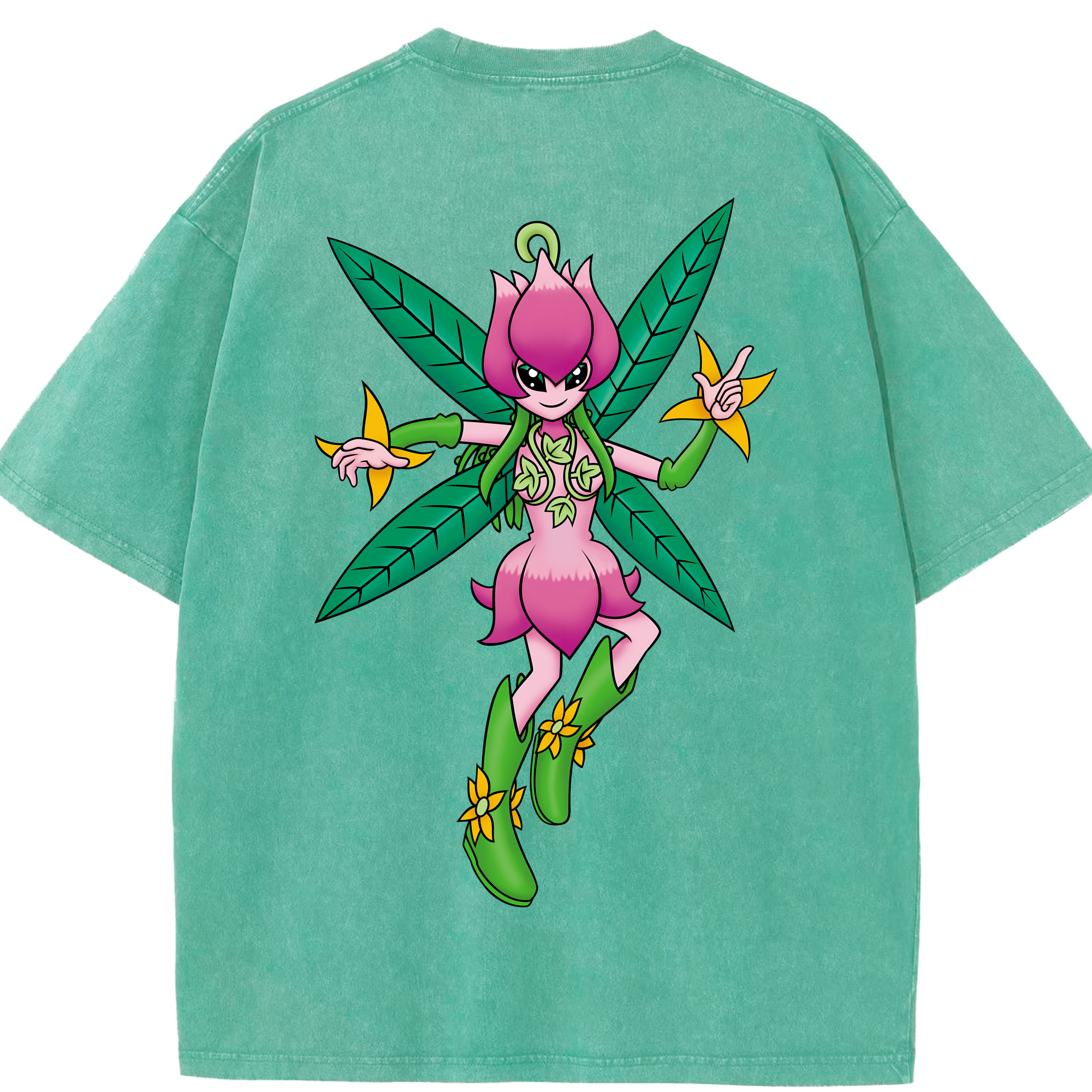 （画像用） Digimon デジタルモンスター/デジモン 綿100% ヴィンテージ風 半袖Tシャツ（背面プリント）